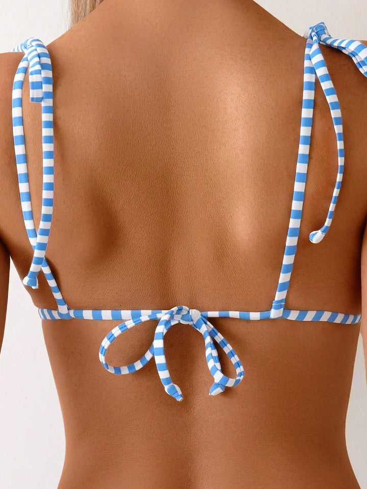 Candace - Lemon Print Triangle Bikini