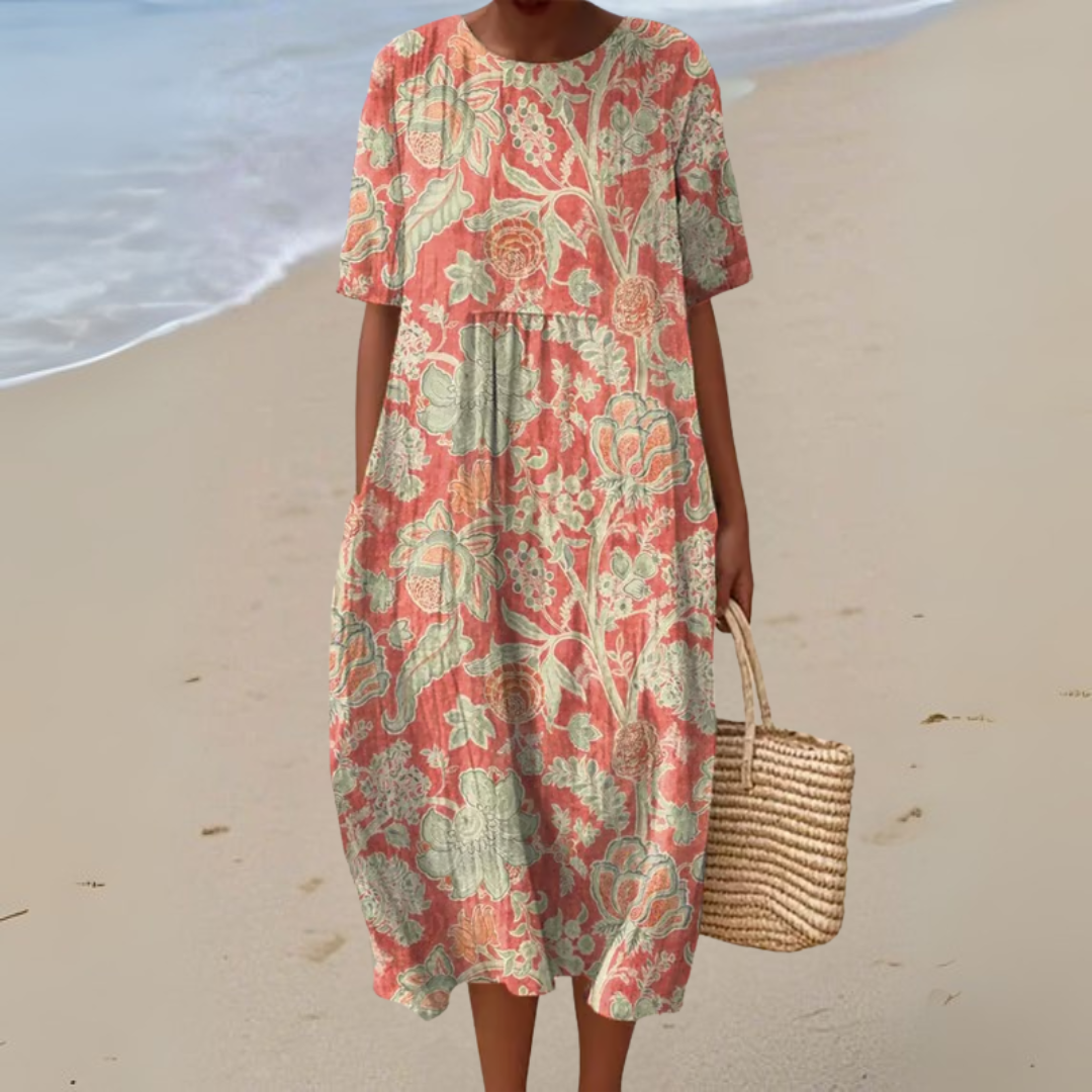 Nova - Retro Floral Dress
