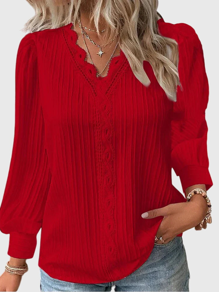 Ruby - Elegant Pullover Blouse