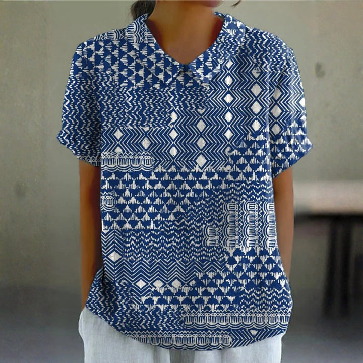 Sienna - Blouse with Tribal Print