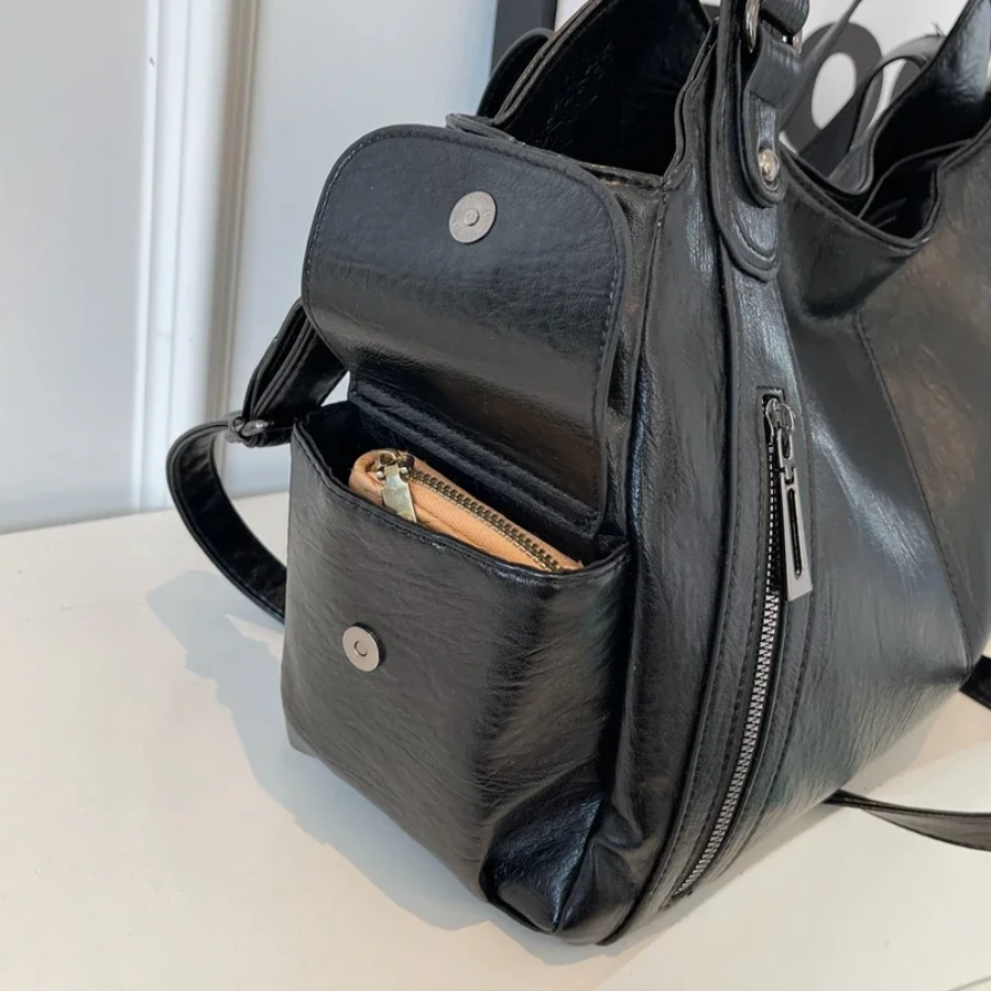 Willow - Dual Zipper Large Capacity Shoulder Bag