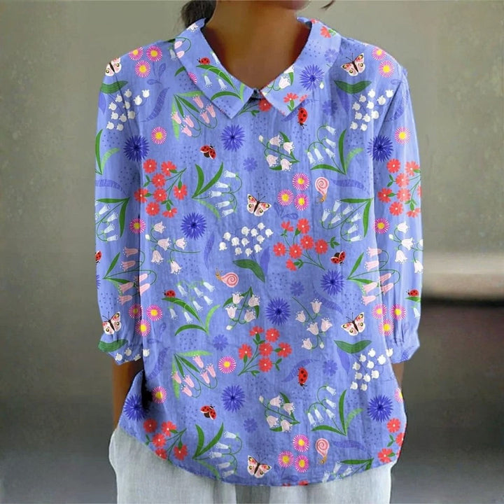 Shelby - Whimsical Garden Blouse