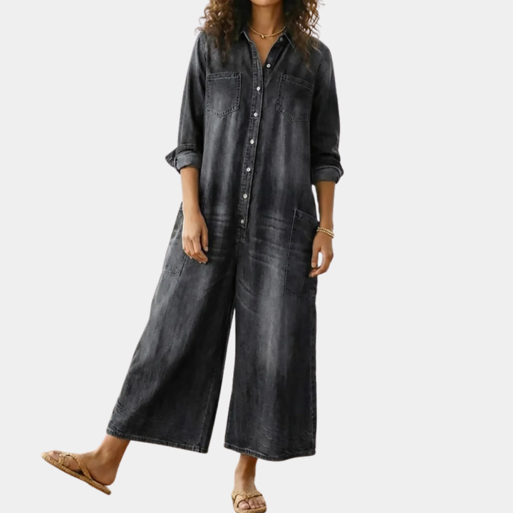 Serenity - Denim Cotton Jumpsuit