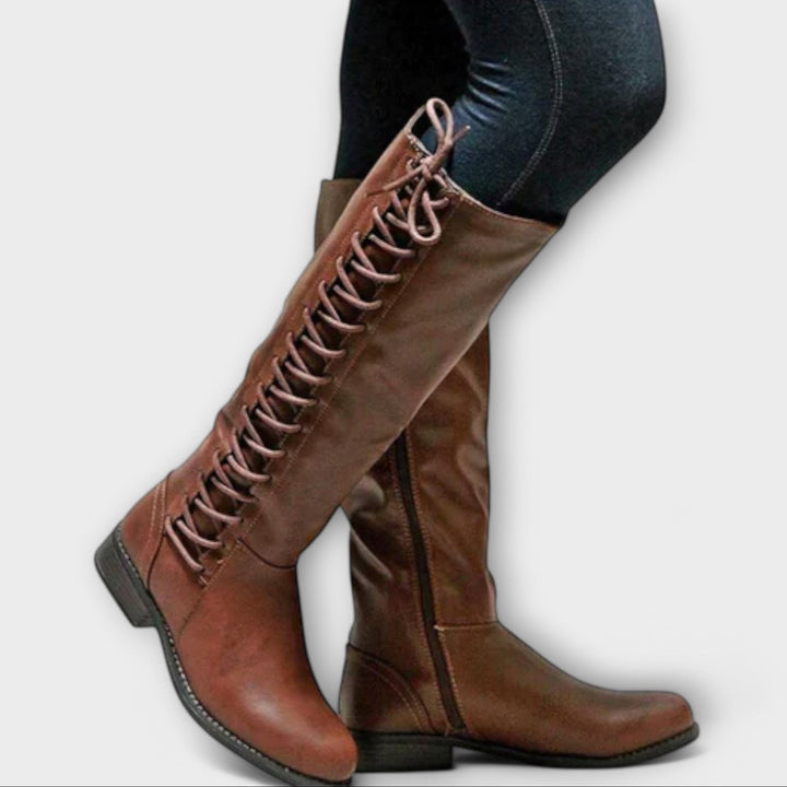 Angela - Leather Tall Boots