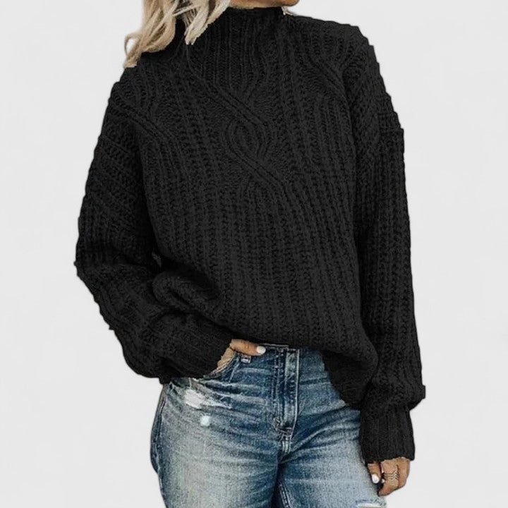 Madelyn - Sophisticated Cable Knit Sweater