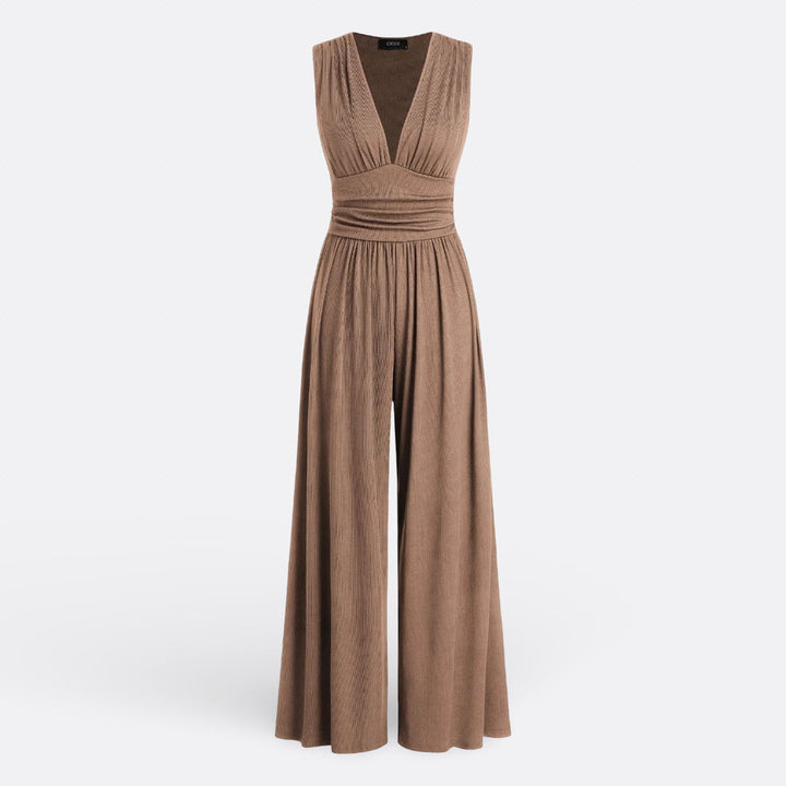 Aaliyah - Chic Sleeveless Jumpsuit with Wide Legs
