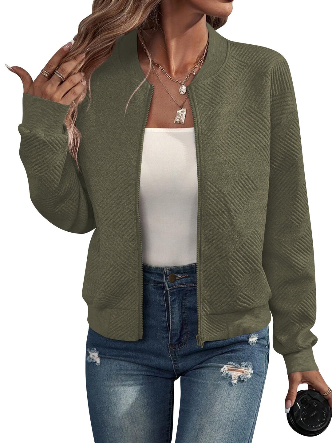 Dora - Structured Bomber Jacket