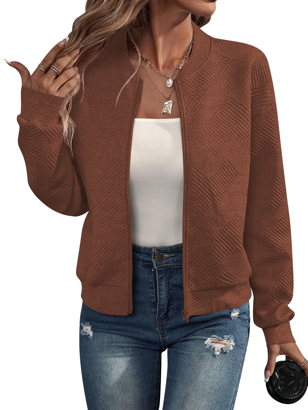 Dora - Structured Bomber Jacket