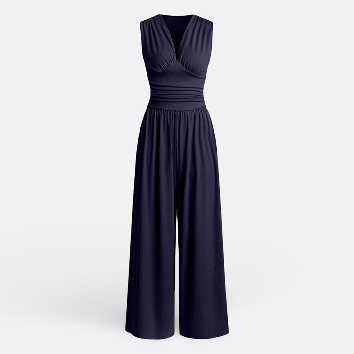 Aaliyah - Chic Sleeveless Jumpsuit with Wide Legs