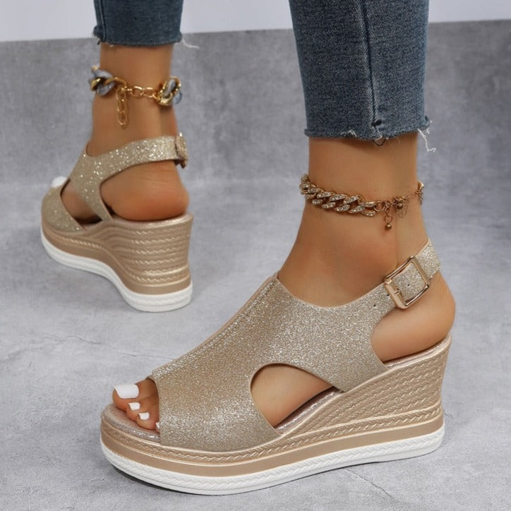 Luna - Relaxed Wedge Sandals