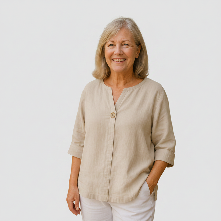 Sydney - Lightweight Draped Blouse