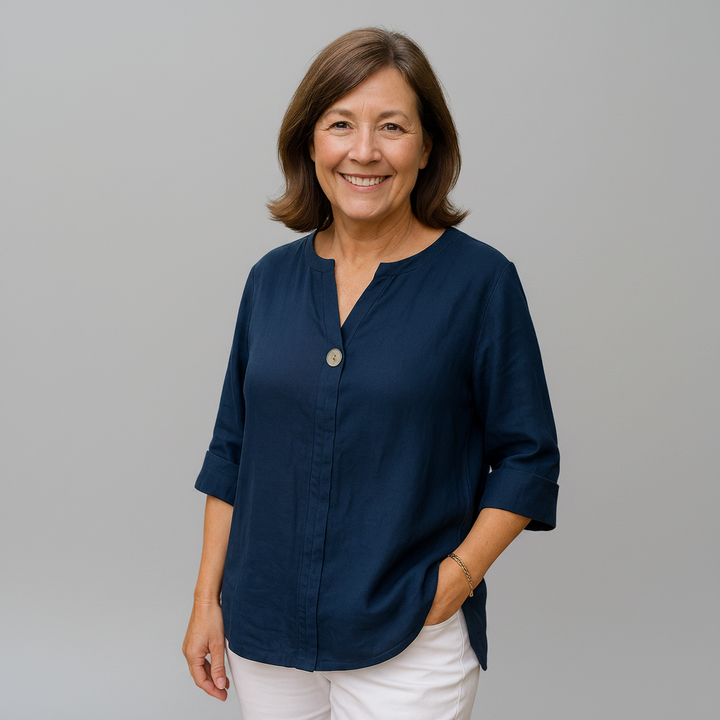 Sydney - Lightweight Draped Blouse