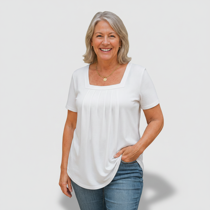 Savannah - Pleated Comfort Top