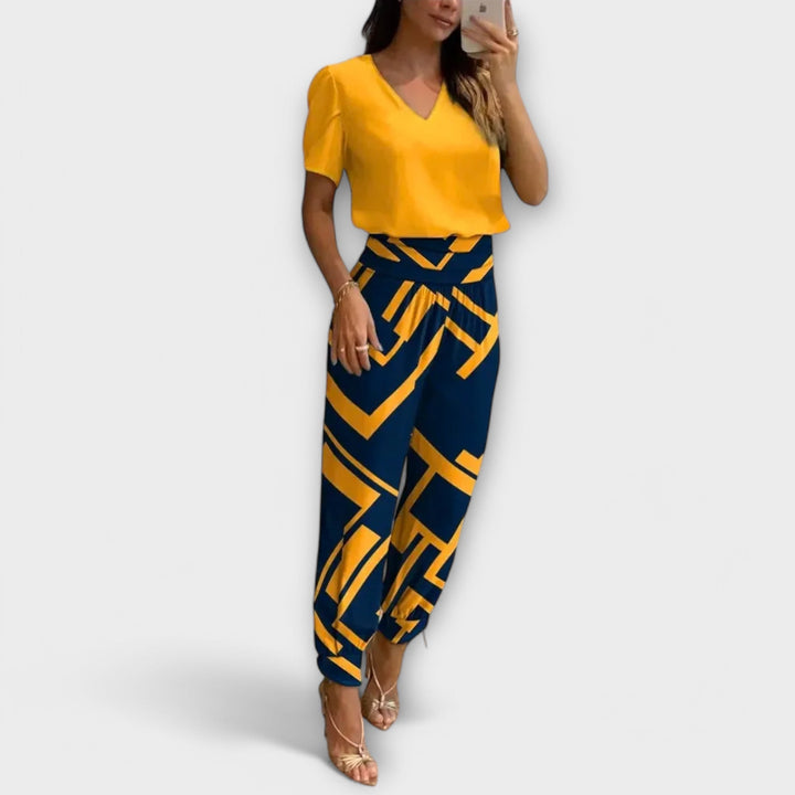 Quinn - Elegant set of top and pants