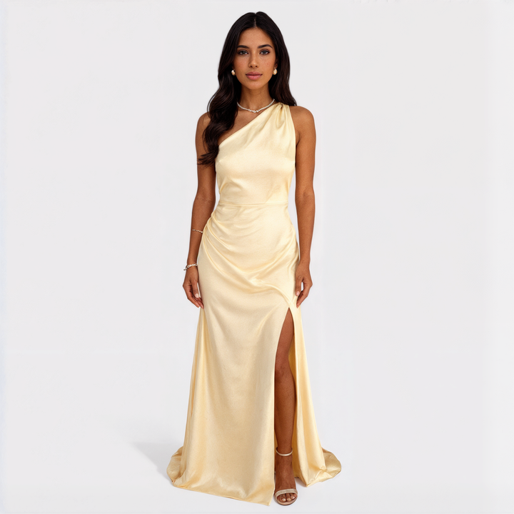 Veronica - Long Satin Dress