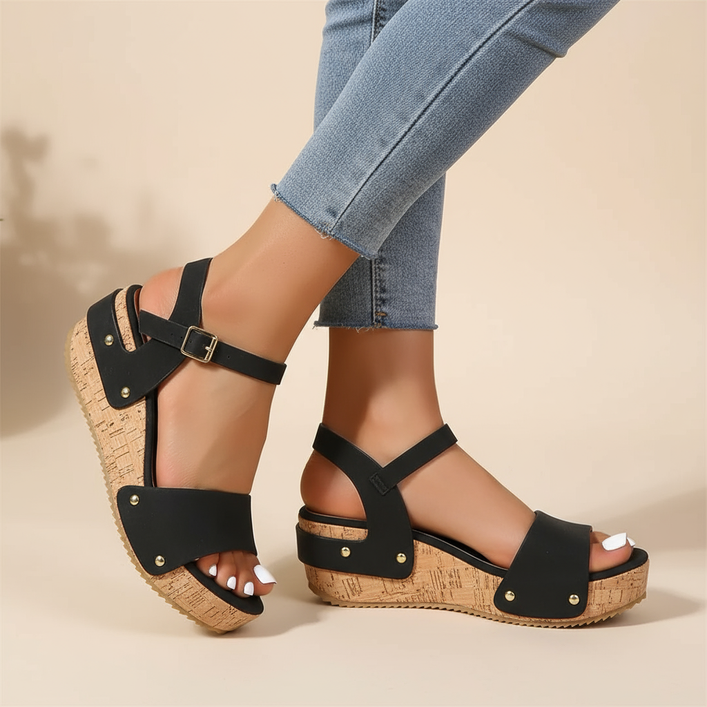 Brooklyn - Elegant Wedge Sandals
