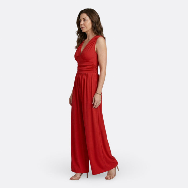Brielle - Chic Sleeveless Jumpsuit with Wide Legs