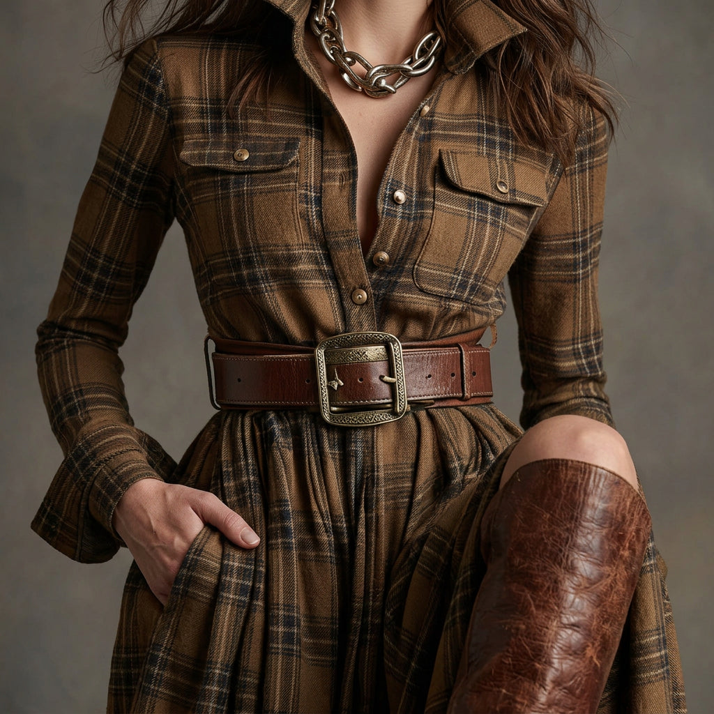 Natalie - Shirt Dress with Belt