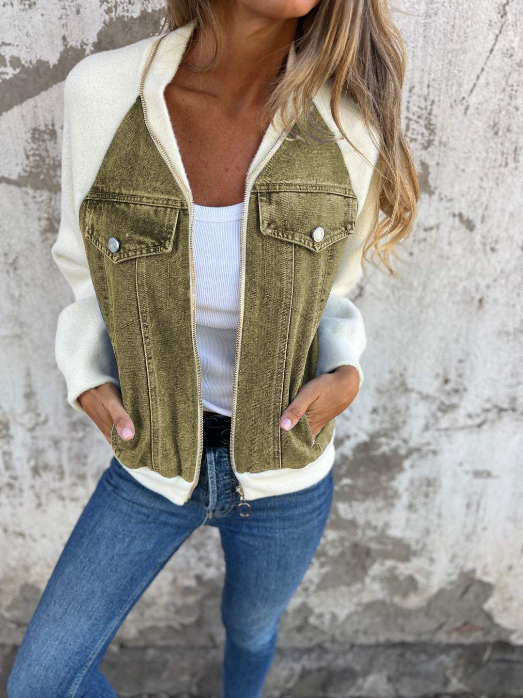 Leslie - Denim Hooded Jacket