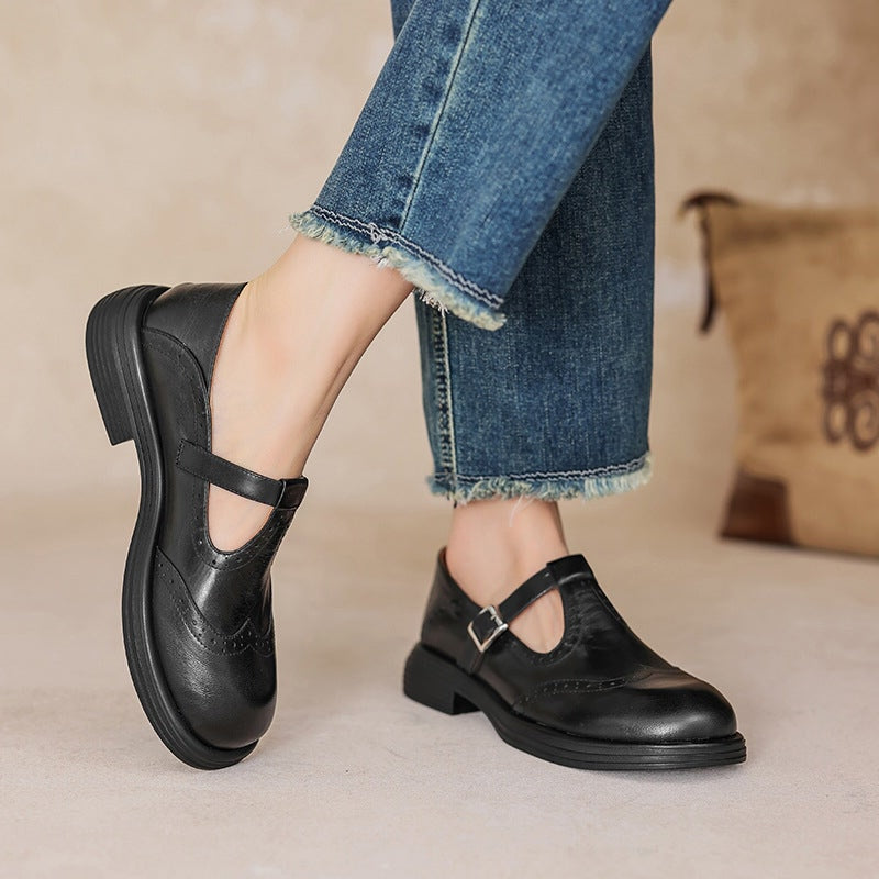 Cora - Elegant Mary Janes Made Of Leather