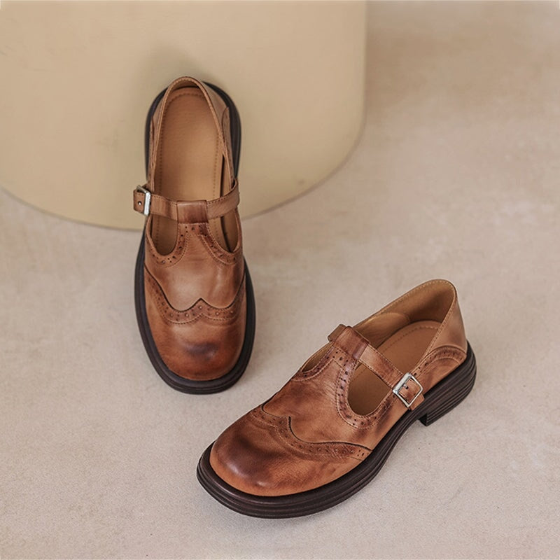 Cora - Elegant Mary Janes Made Of Leather